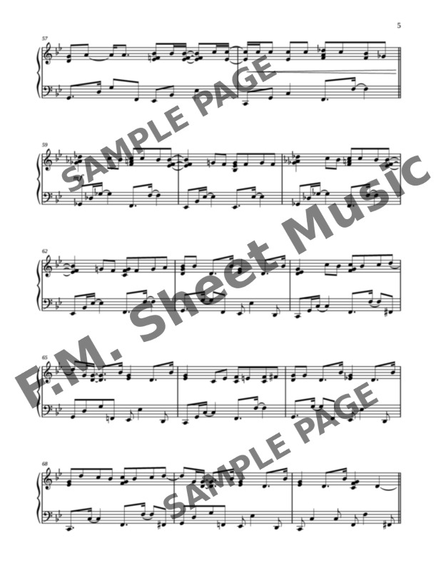 Intermediate piano sheet music cover for Your Woman by White Town